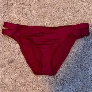 maroon bikini bottoms